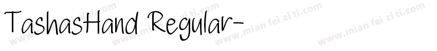 TashasHand Regular字体转换